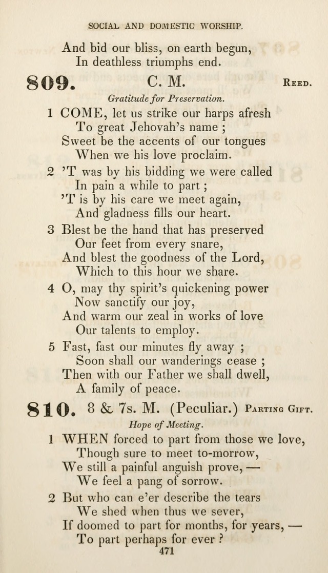 Christian Hymns for Public and Private Worship: a collection compiled  by a committee of the Cheshire Pastoral Association (11th ed.) page 471