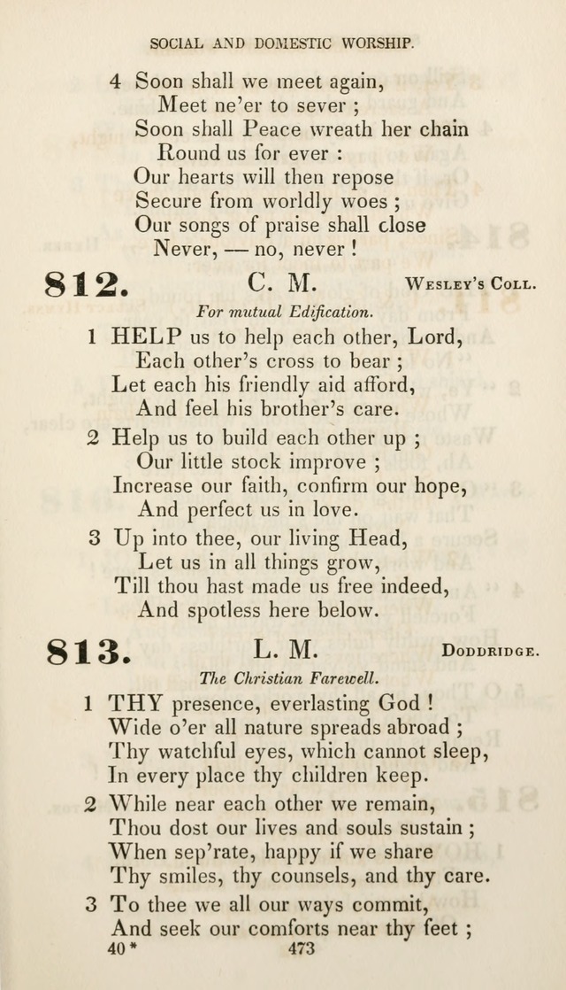 Christian Hymns for Public and Private Worship: a collection compiled  by a committee of the Cheshire Pastoral Association (11th ed.) page 473