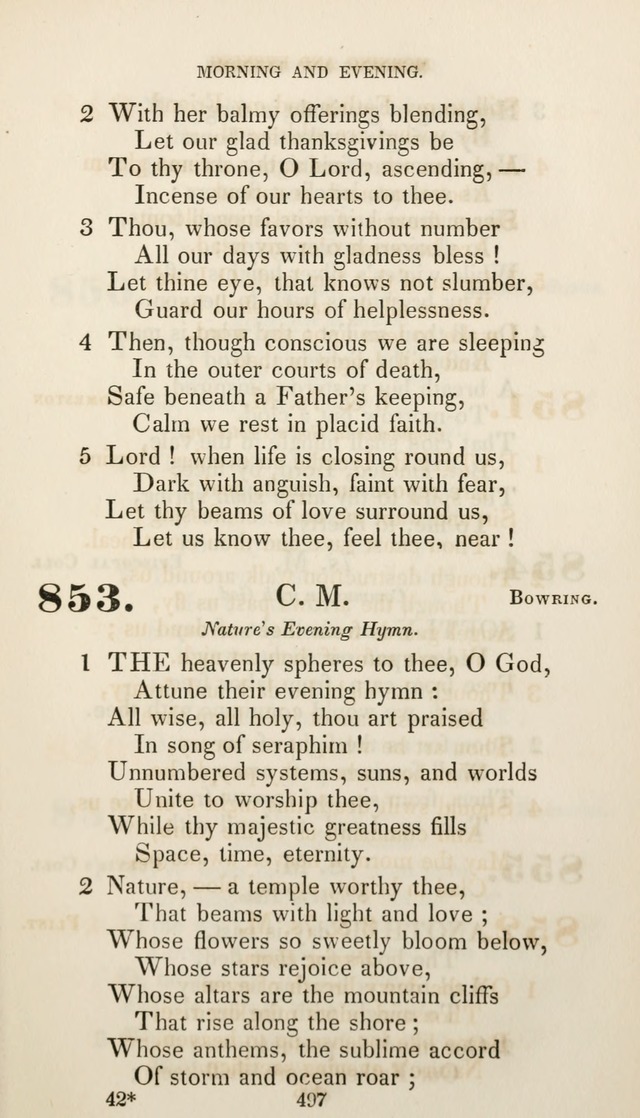 Christian Hymns for Public and Private Worship: a collection compiled  by a committee of the Cheshire Pastoral Association (11th ed.) page 497