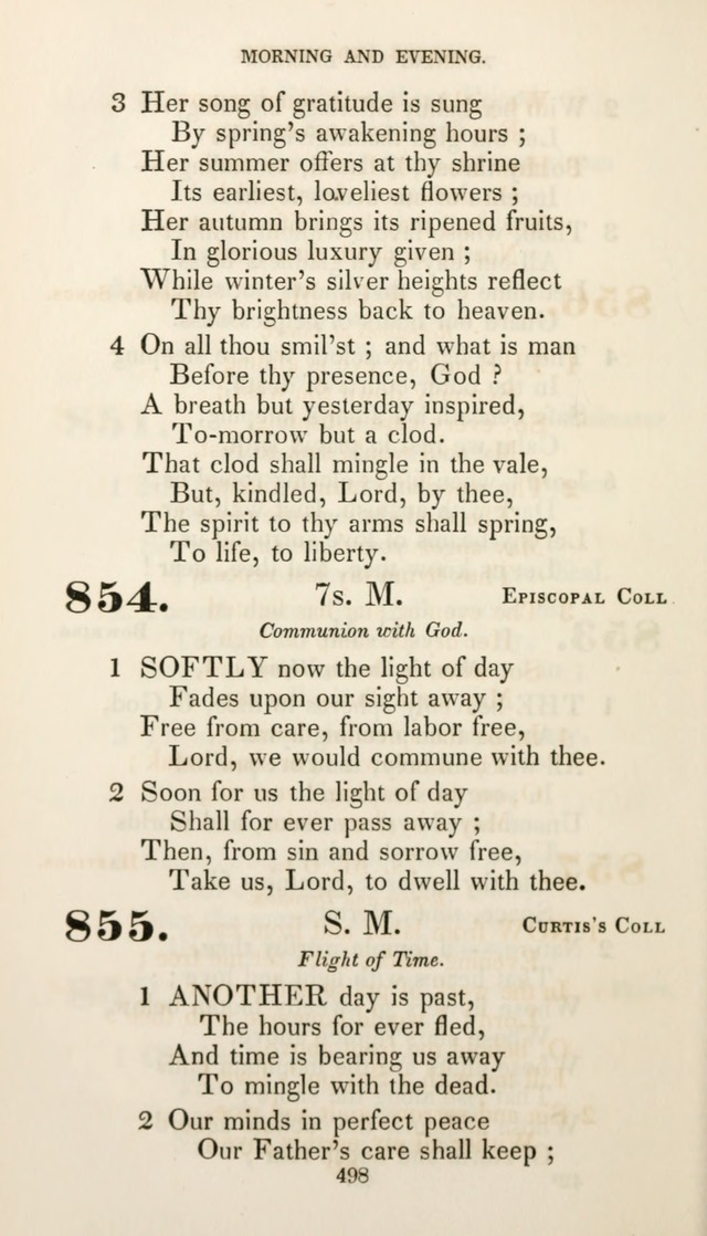 Christian Hymns for Public and Private Worship: a collection compiled  by a committee of the Cheshire Pastoral Association (11th ed.) page 498