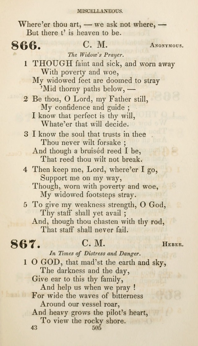 Christian Hymns for Public and Private Worship: a collection compiled  by a committee of the Cheshire Pastoral Association (11th ed.) page 505