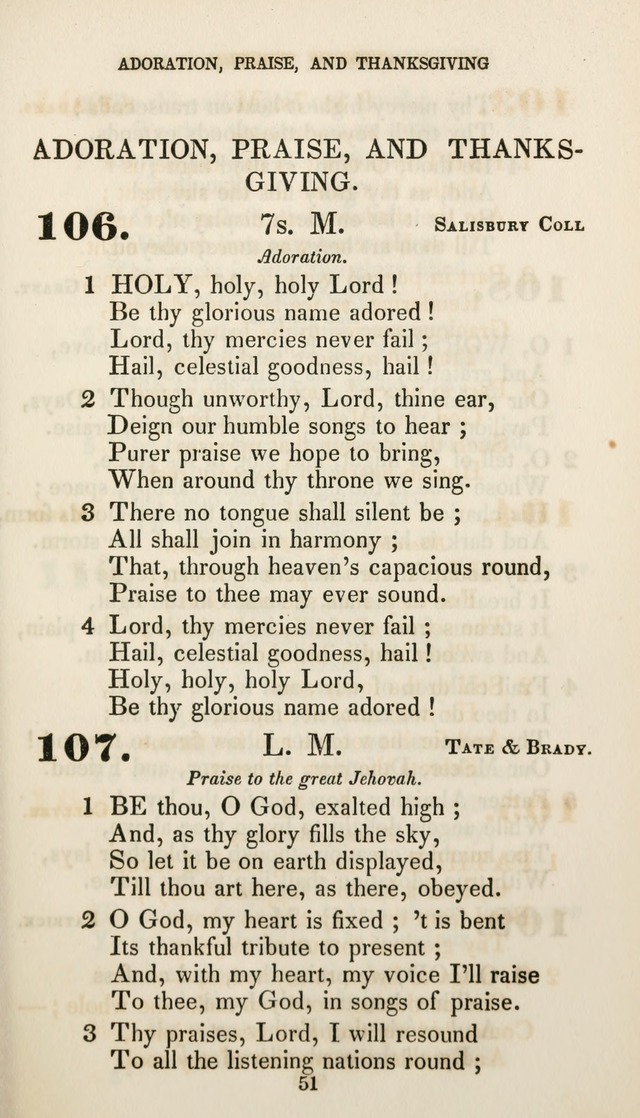 Christian Hymns for Public and Private Worship: a collection compiled  by a committee of the Cheshire Pastoral Association (11th ed.) page 51