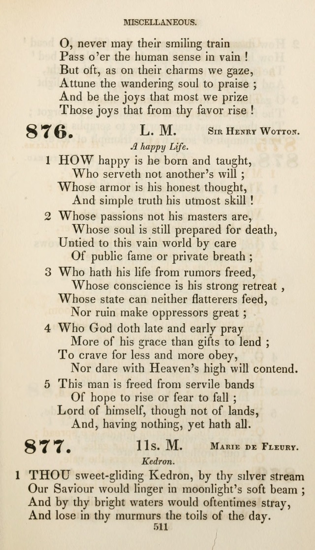 Christian Hymns for Public and Private Worship: a collection compiled  by a committee of the Cheshire Pastoral Association (11th ed.) page 511