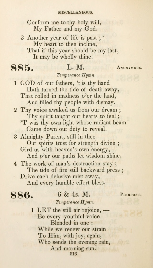 Christian Hymns for Public and Private Worship: a collection compiled  by a committee of the Cheshire Pastoral Association (11th ed.) page 516