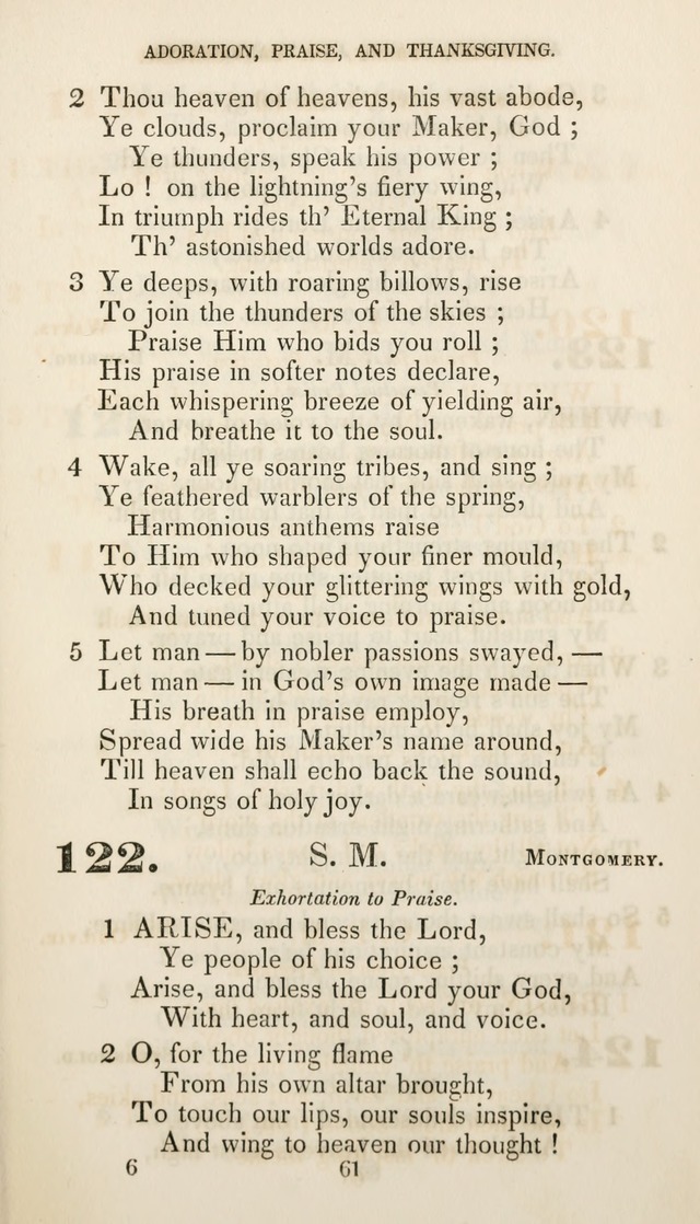 Christian Hymns for Public and Private Worship: a collection compiled  by a committee of the Cheshire Pastoral Association (11th ed.) page 61