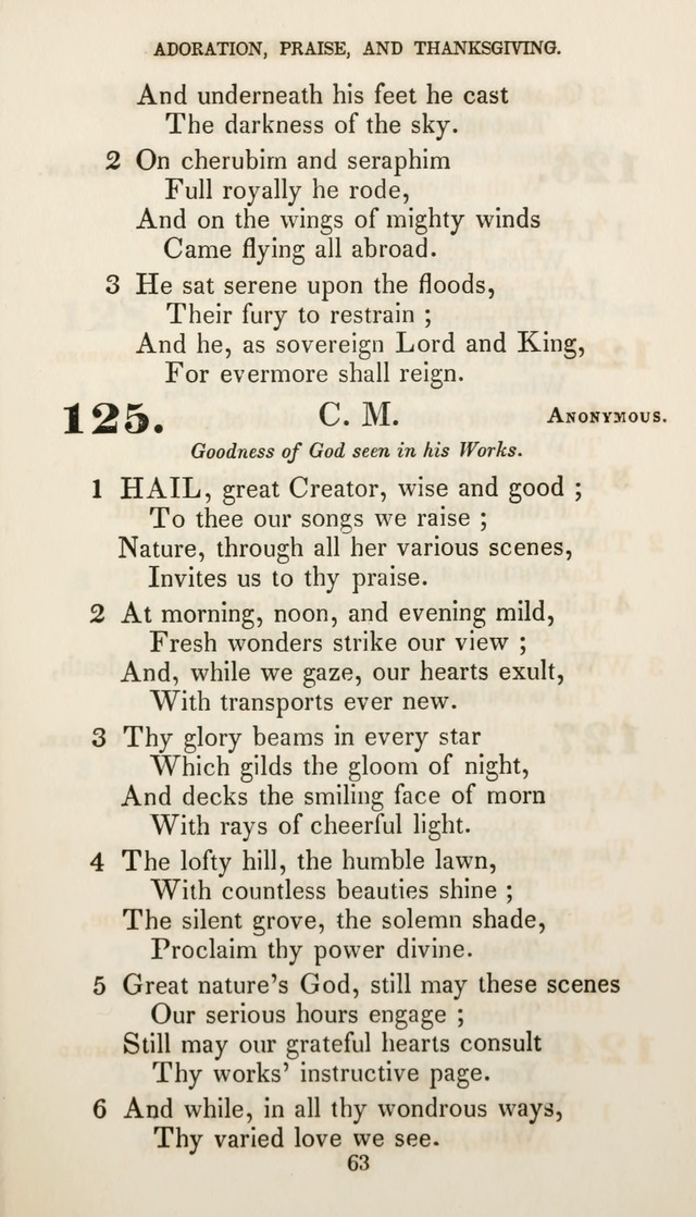 Christian Hymns for Public and Private Worship: a collection compiled  by a committee of the Cheshire Pastoral Association (11th ed.) page 63