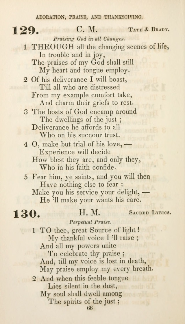 Christian Hymns for Public and Private Worship: a collection compiled  by a committee of the Cheshire Pastoral Association (11th ed.) page 66