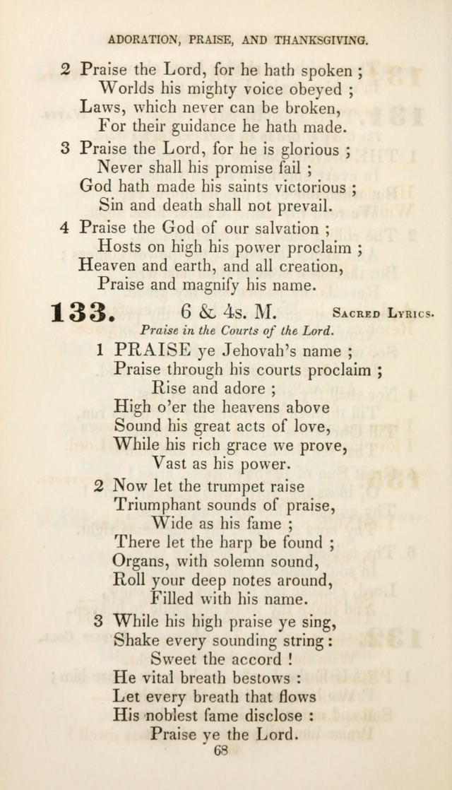 Christian Hymns for Public and Private Worship: a collection compiled  by a committee of the Cheshire Pastoral Association (11th ed.) page 68