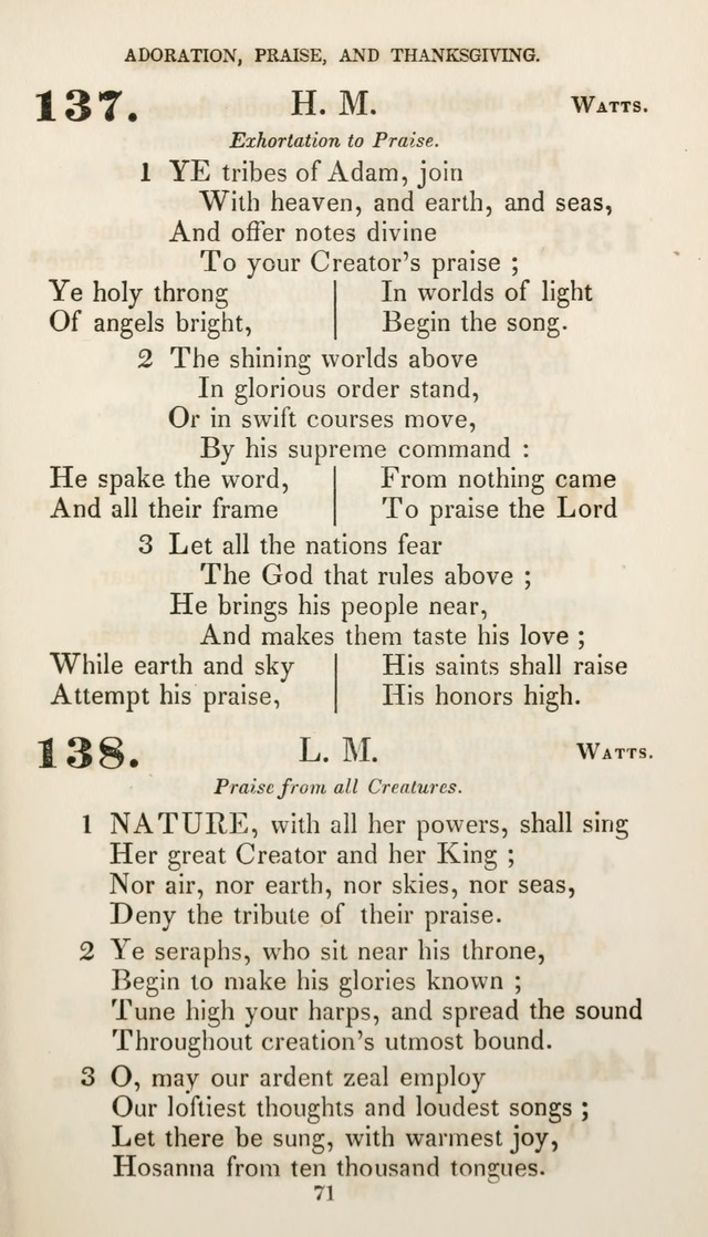 Christian Hymns for Public and Private Worship: a collection compiled  by a committee of the Cheshire Pastoral Association (11th ed.) page 71