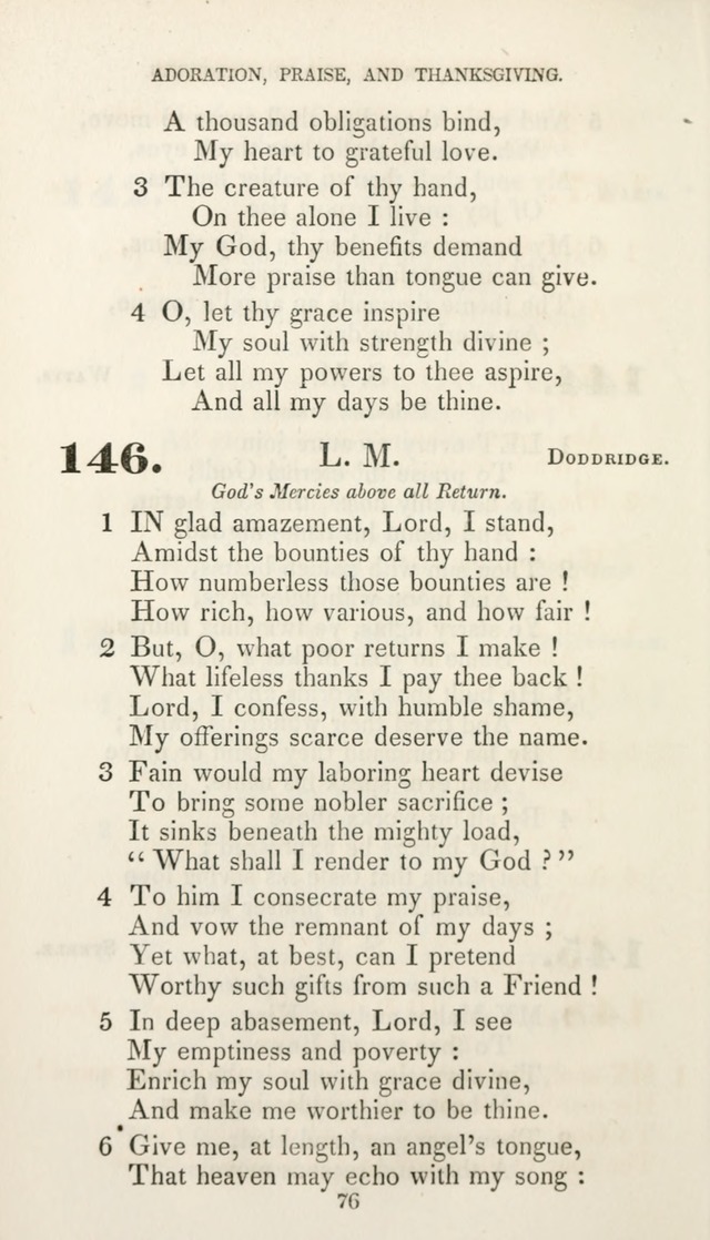 Christian Hymns for Public and Private Worship: a collection compiled  by a committee of the Cheshire Pastoral Association (11th ed.) page 76