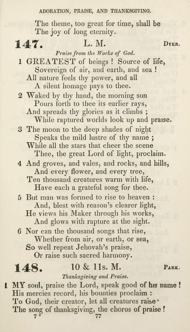 Christian Hymns for Public and Private Worship: a collection compiled  by a committee of the Cheshire Pastoral Association (11th ed.) page 77