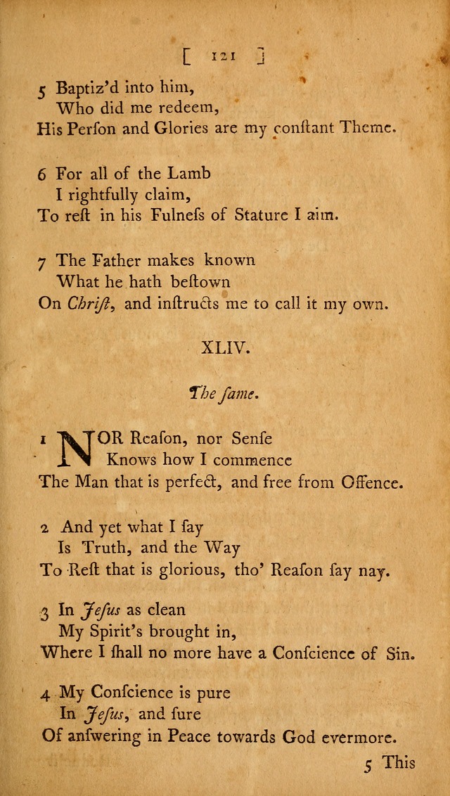 Christian Hymns, Poems, and Spiritual Songs: sacred to the praise of God our Saviour page 121