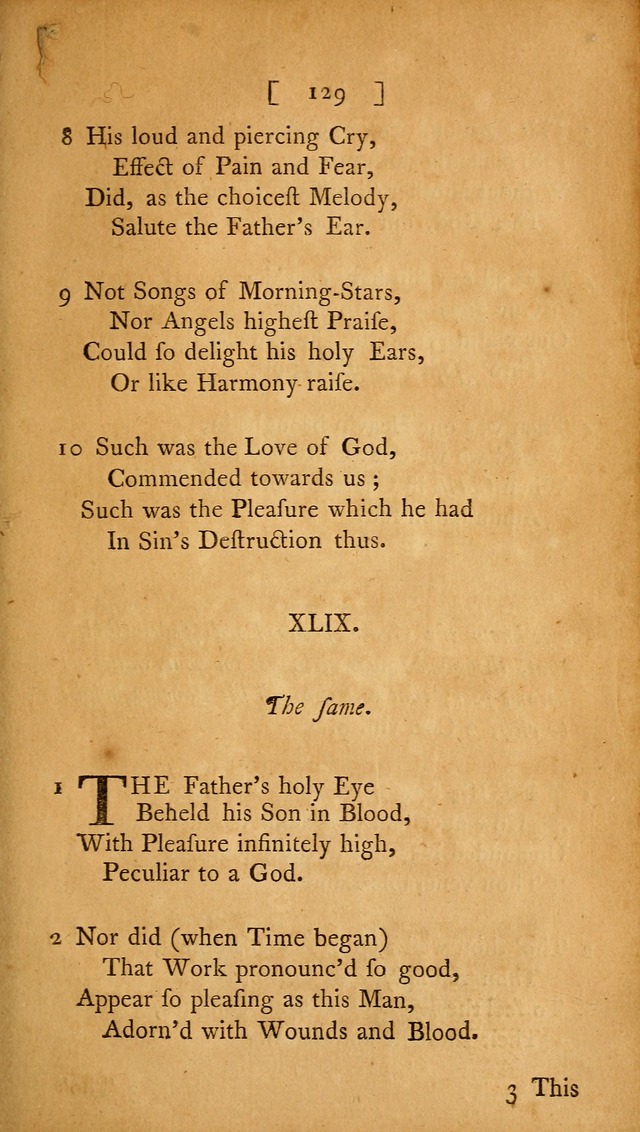 Christian Hymns, Poems, and Spiritual Songs: sacred to the praise of God our Saviour page 129