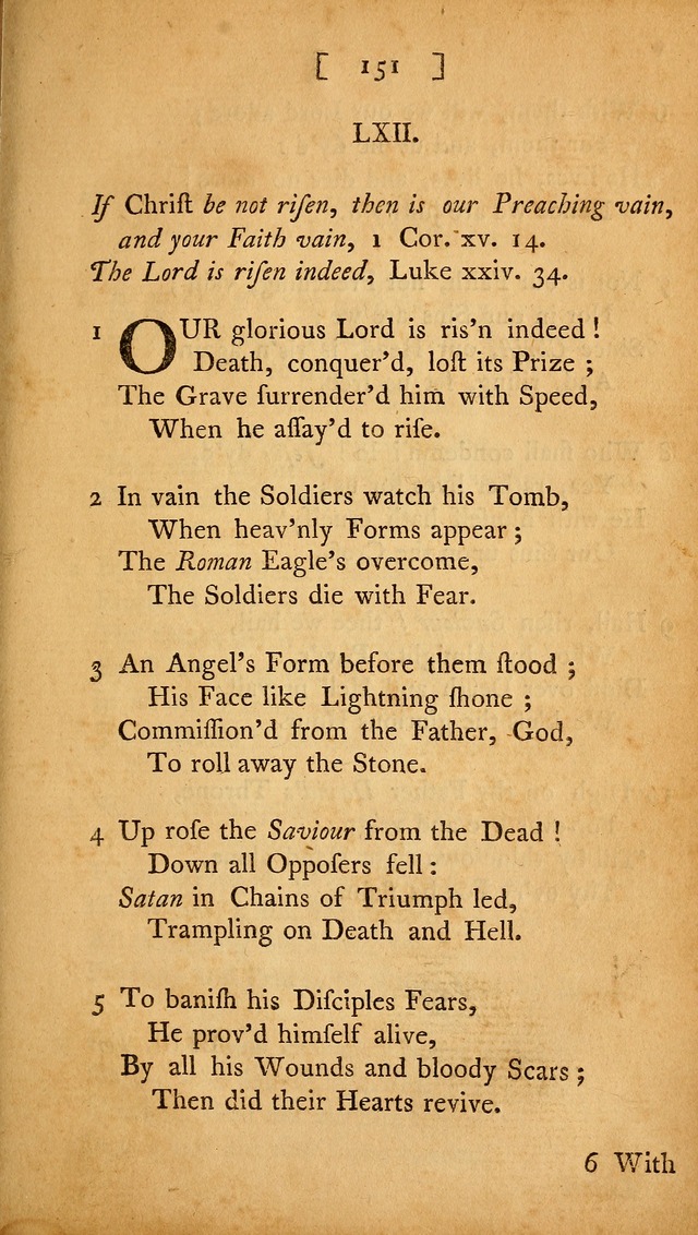 Christian Hymns, Poems, and Spiritual Songs: sacred to the praise of God our Saviour page 151