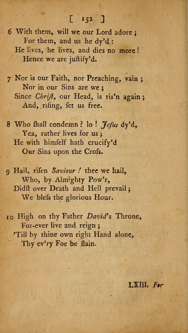 Christian Hymns, Poems, and Spiritual Songs: sacred to the praise of God our Saviour page 152