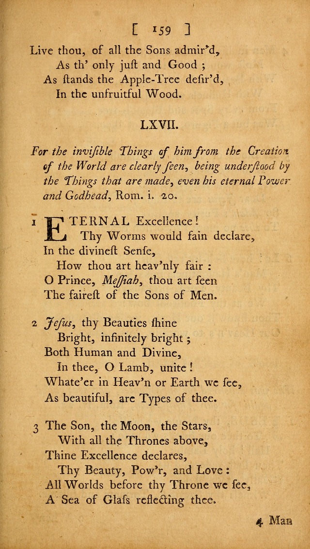 Christian Hymns, Poems, and Spiritual Songs: sacred to the praise of God our Saviour page 159