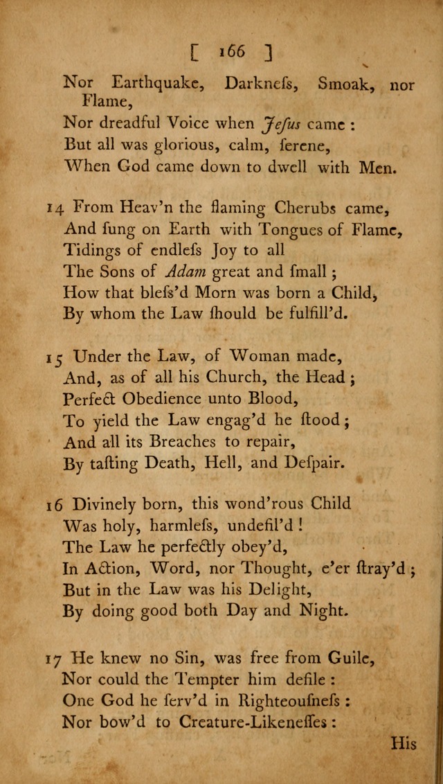 Christian Hymns, Poems, and Spiritual Songs: sacred to the praise of God our Saviour page 166