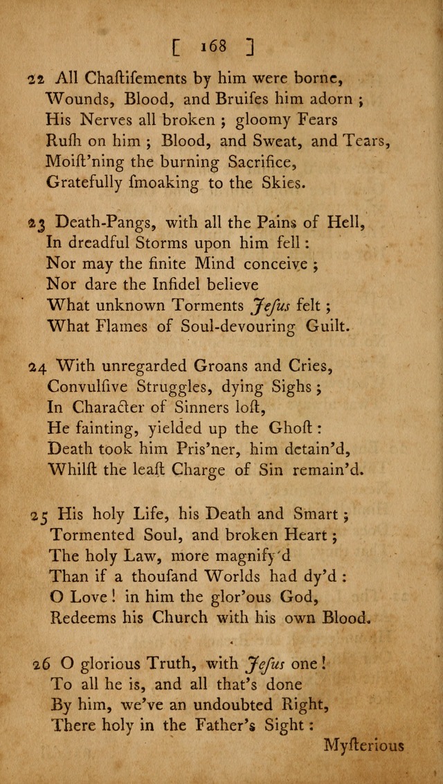 Christian Hymns, Poems, and Spiritual Songs: sacred to the praise of God our Saviour page 168