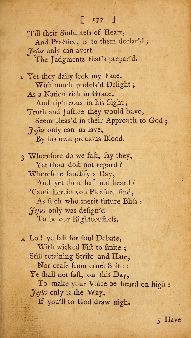 Christian Hymns, Poems, and Spiritual Songs: sacred to the praise of God our Saviour page 177