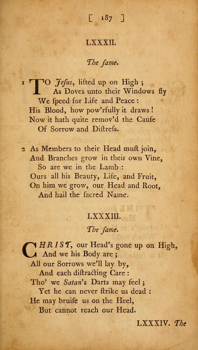 Christian Hymns, Poems, and Spiritual Songs: sacred to the praise of God our Saviour page 187