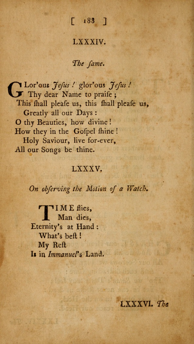 Christian Hymns, Poems, and Spiritual Songs: sacred to the praise of God our Saviour page 188