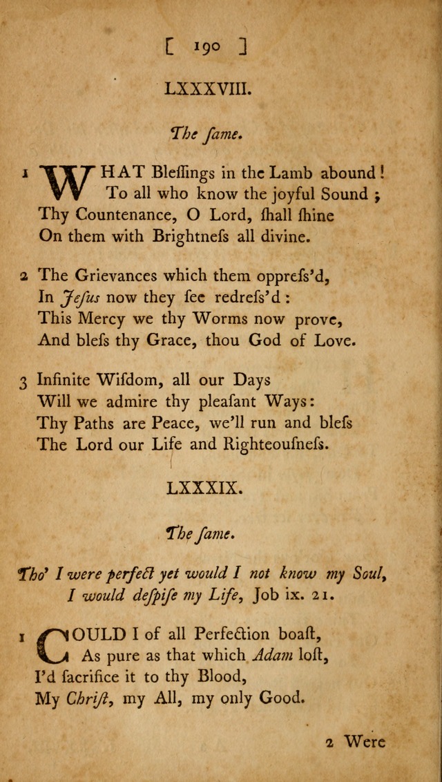 Christian Hymns, Poems, and Spiritual Songs: sacred to the praise of God our Saviour page 190