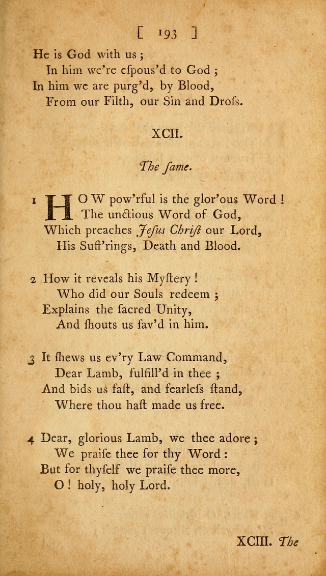 Christian Hymns, Poems, and Spiritual Songs: sacred to the praise of God our Saviour page 193