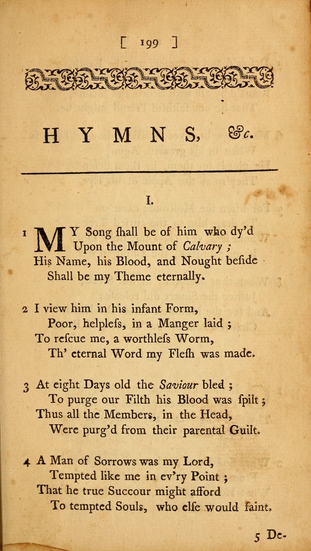 Christian Hymns, Poems, and Spiritual Songs: sacred to the praise of God our Saviour page 199