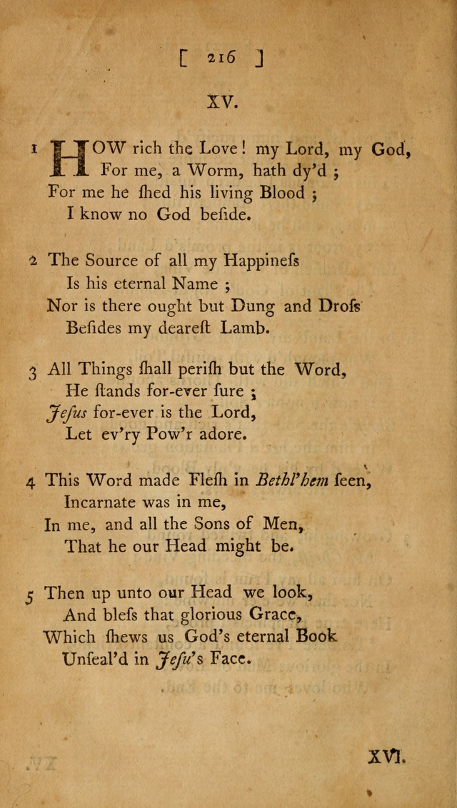 Christian Hymns, Poems, and Spiritual Songs: sacred to the praise of God our Saviour page 216