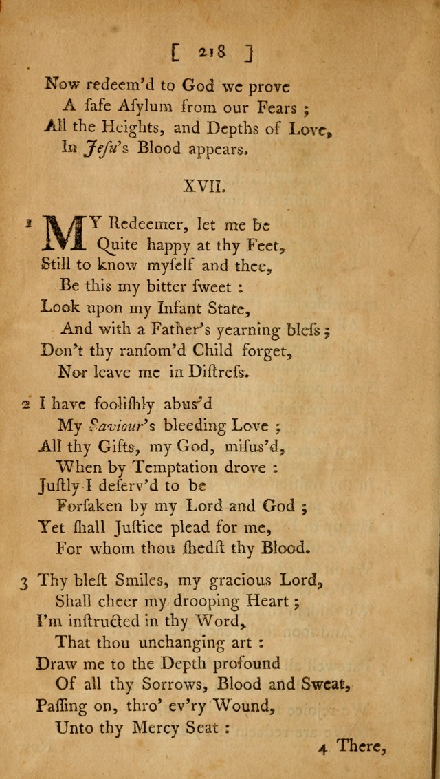 Christian Hymns, Poems, and Spiritual Songs: sacred to the praise of God our Saviour page 218