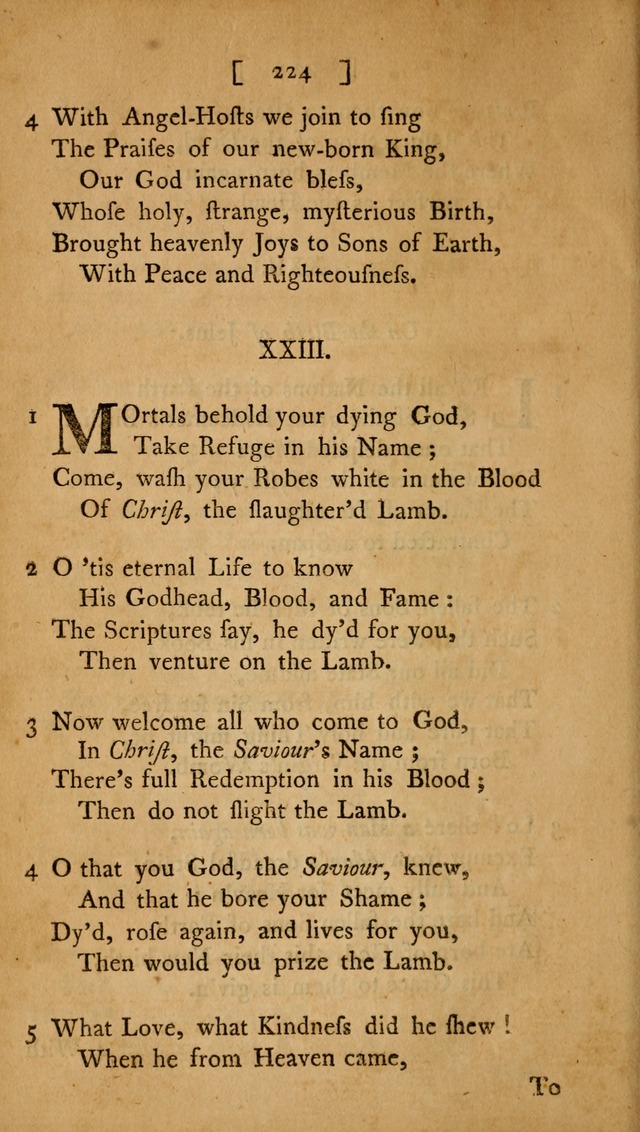 Christian Hymns, Poems, and Spiritual Songs: sacred to the praise of God our Saviour page 224