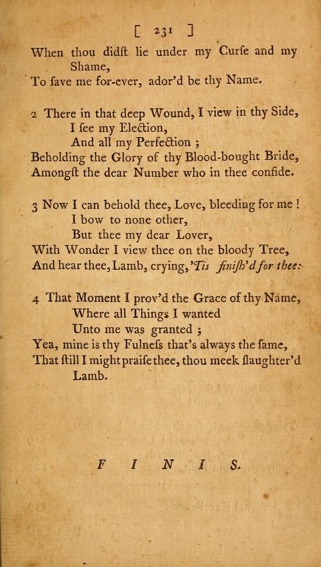 Christian Hymns, Poems, and Spiritual Songs: sacred to the praise of God our Saviour page 231