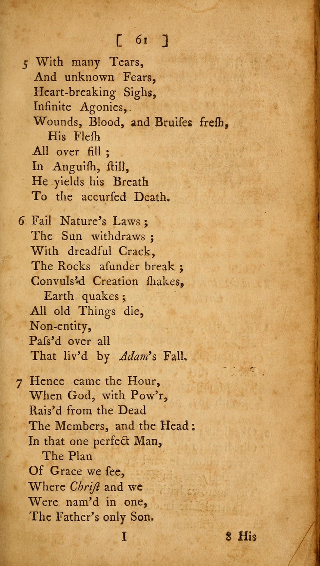 Christian Hymns, Poems, and Spiritual Songs: sacred to the praise of God our Saviour page 61