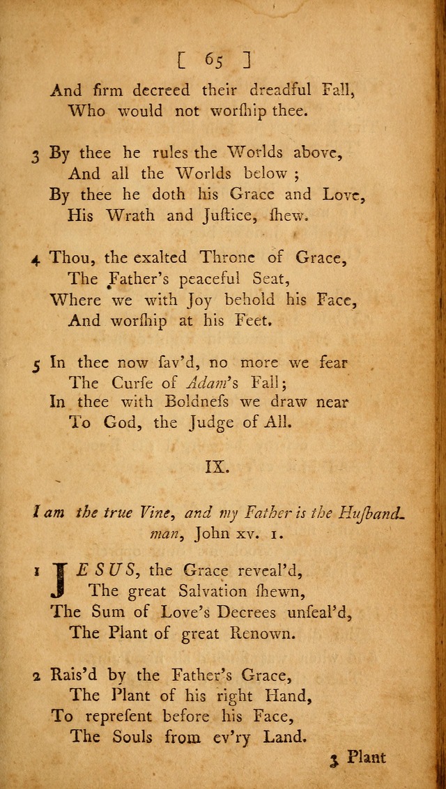 Christian Hymns, Poems, and Spiritual Songs: sacred to the praise of God our Saviour page 65