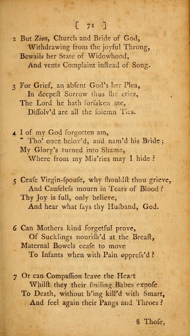 Christian Hymns, Poems, and Spiritual Songs: sacred to the praise of God our Saviour page 71