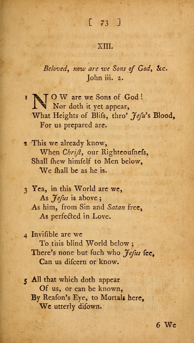 Christian Hymns, Poems, and Spiritual Songs: sacred to the praise of God our Saviour page 73