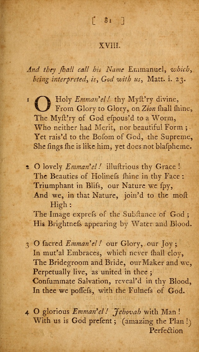 Christian Hymns, Poems, and Spiritual Songs: sacred to the praise of God our Saviour page 81