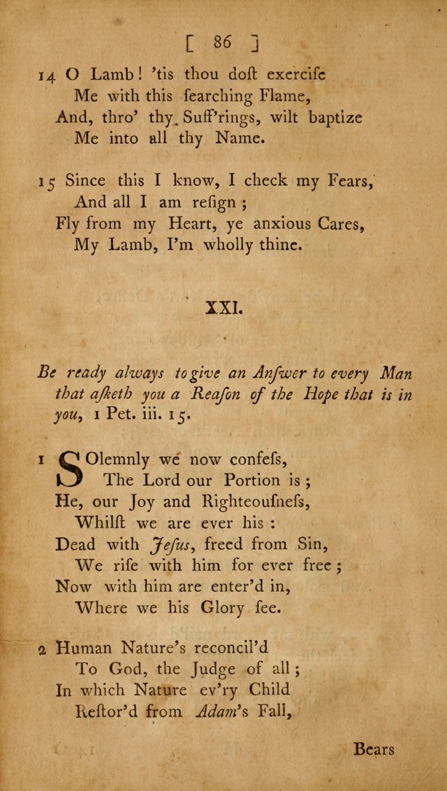 Christian Hymns, Poems, and Spiritual Songs: sacred to the praise of God our Saviour page 86