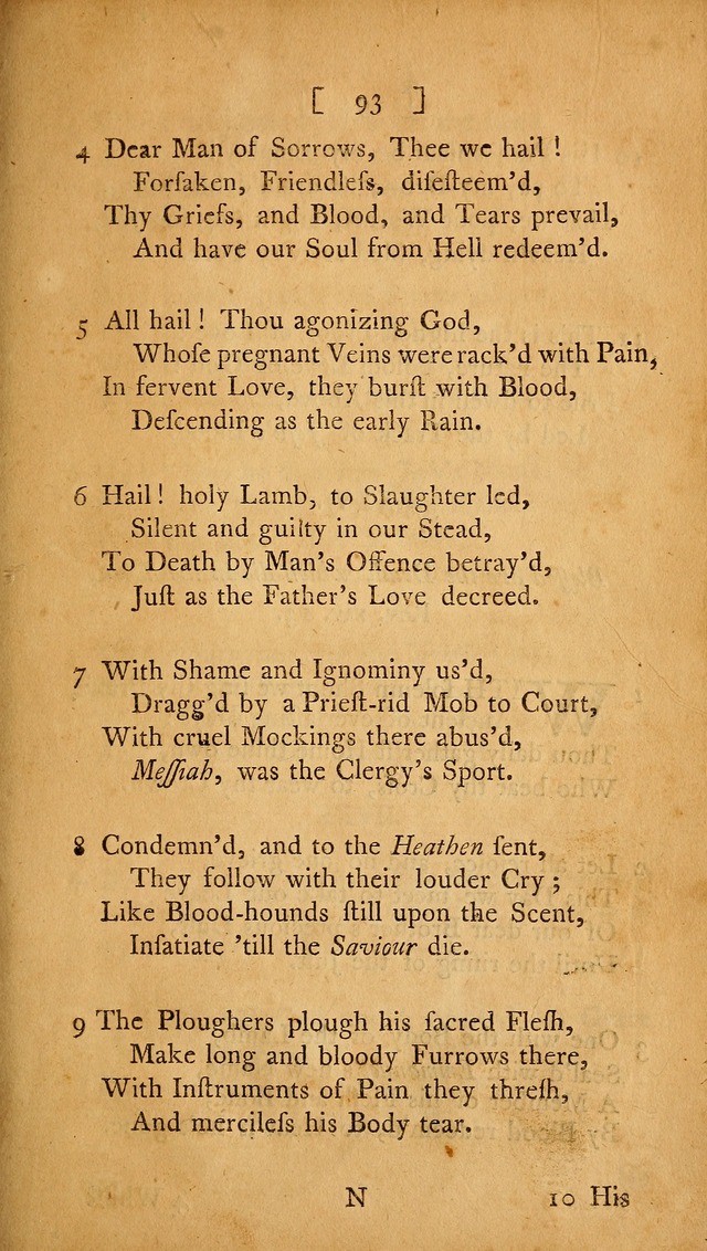 Christian Hymns, Poems, and Spiritual Songs: sacred to the praise of God our Saviour page 93