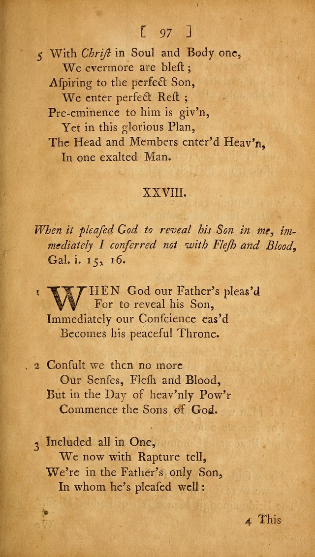 Christian Hymns, Poems, and Spiritual Songs: sacred to the praise of God our Saviour page 97