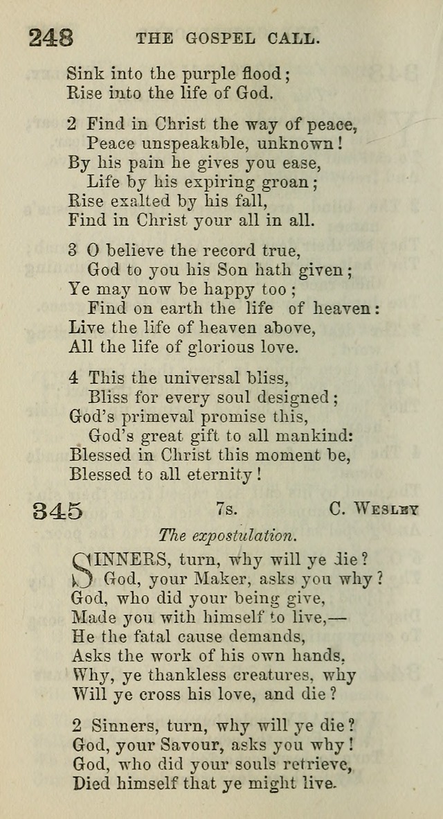 A Collection of Hymns for Public, Social, and Domestic Worship page 250