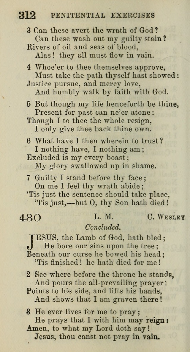 A Collection of Hymns for Public, Social, and Domestic Worship page 314