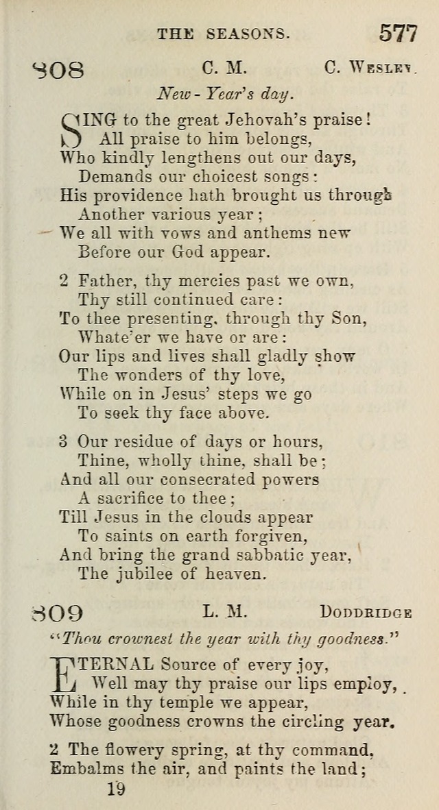 A Collection of Hymns for Public, Social, and Domestic Worship page 581