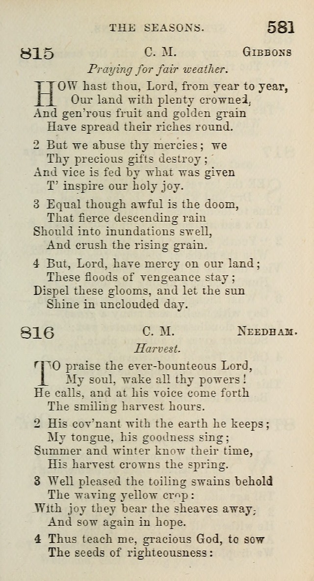 A Collection of Hymns for Public, Social, and Domestic Worship page 585