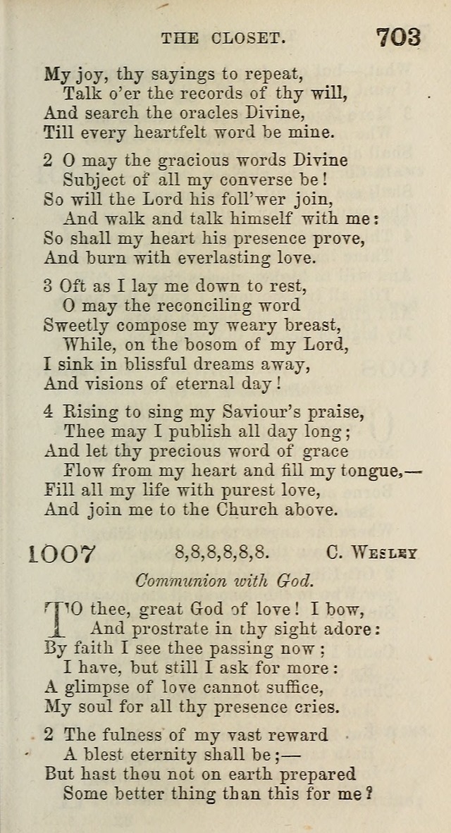 A Collection of Hymns for Public, Social, and Domestic Worship page 707