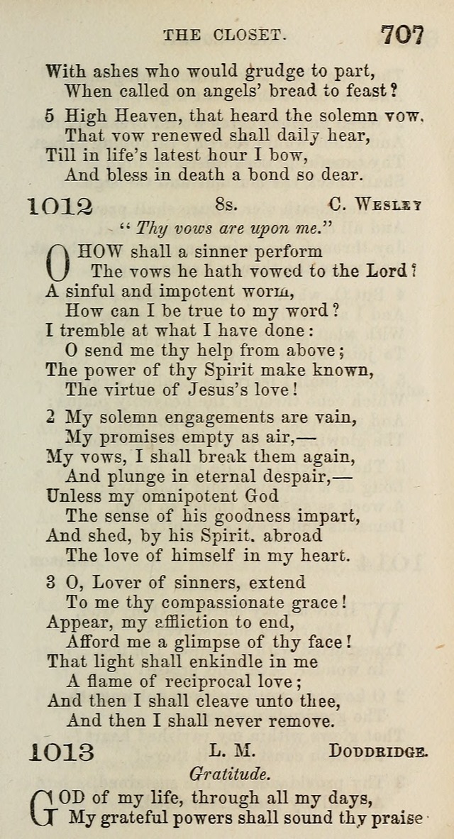 A Collection of Hymns for Public, Social, and Domestic Worship page 711