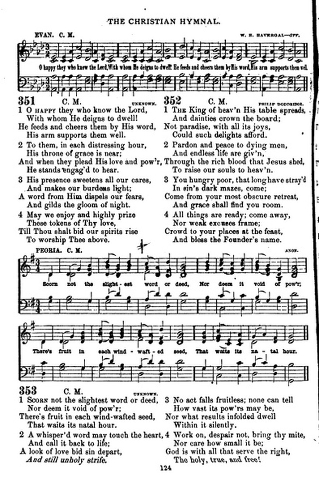 The Christian hymnal: a collection of hymns and tunes for congregational and social worship; in two parts (Rev.) page 124