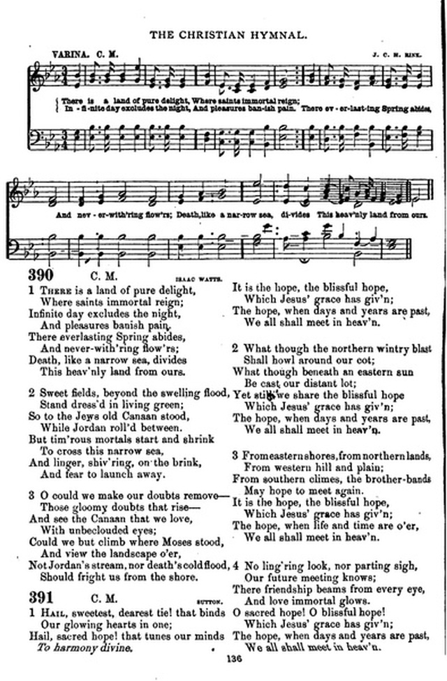 The Christian hymnal: a collection of hymns and tunes for congregational and social worship; in two parts (Rev.) page 136