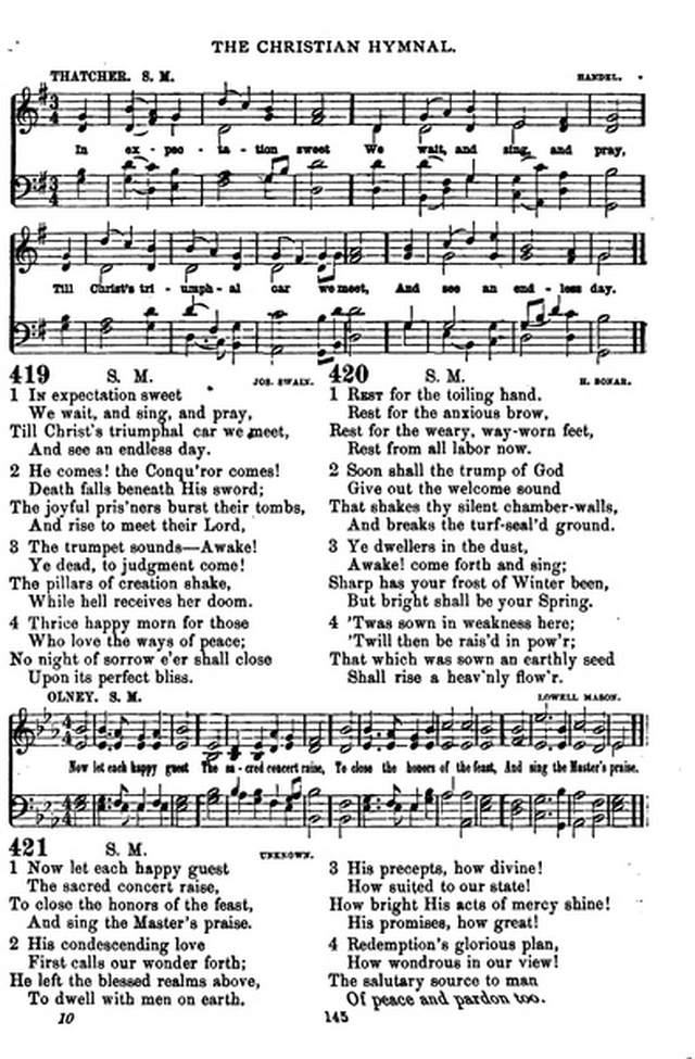 The Christian hymnal: a collection of hymns and tunes for congregational and social worship; in two parts (Rev.) page 145