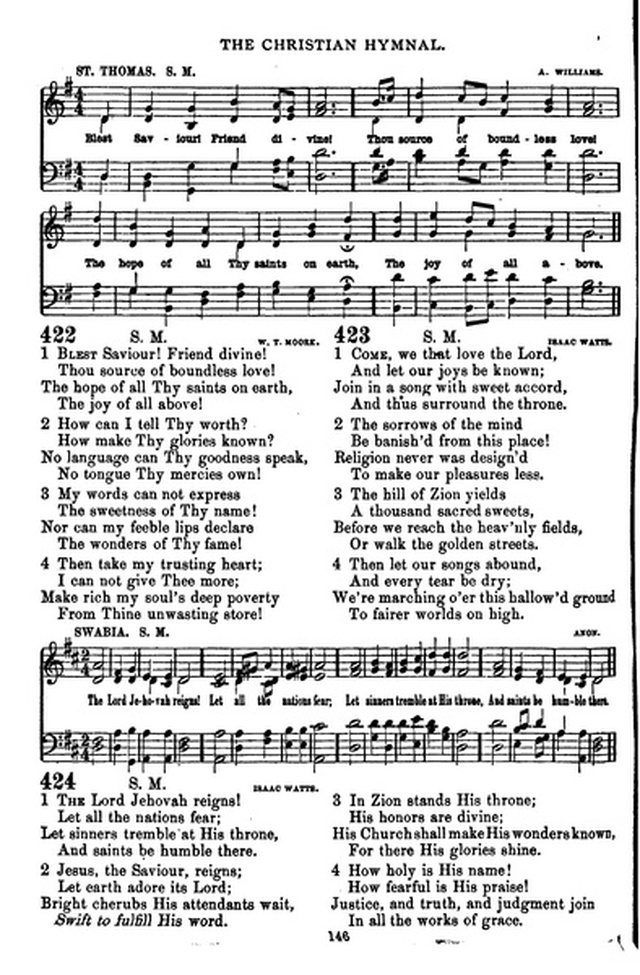 The Christian hymnal: a collection of hymns and tunes for congregational and social worship; in two parts (Rev.) page 146